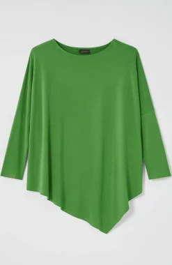Wearever Asymmetric Slub-Knit Top