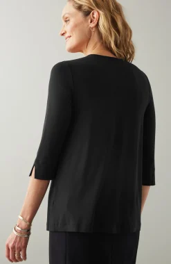 Wearever Ballet-Sleeve Crew-Neck Top