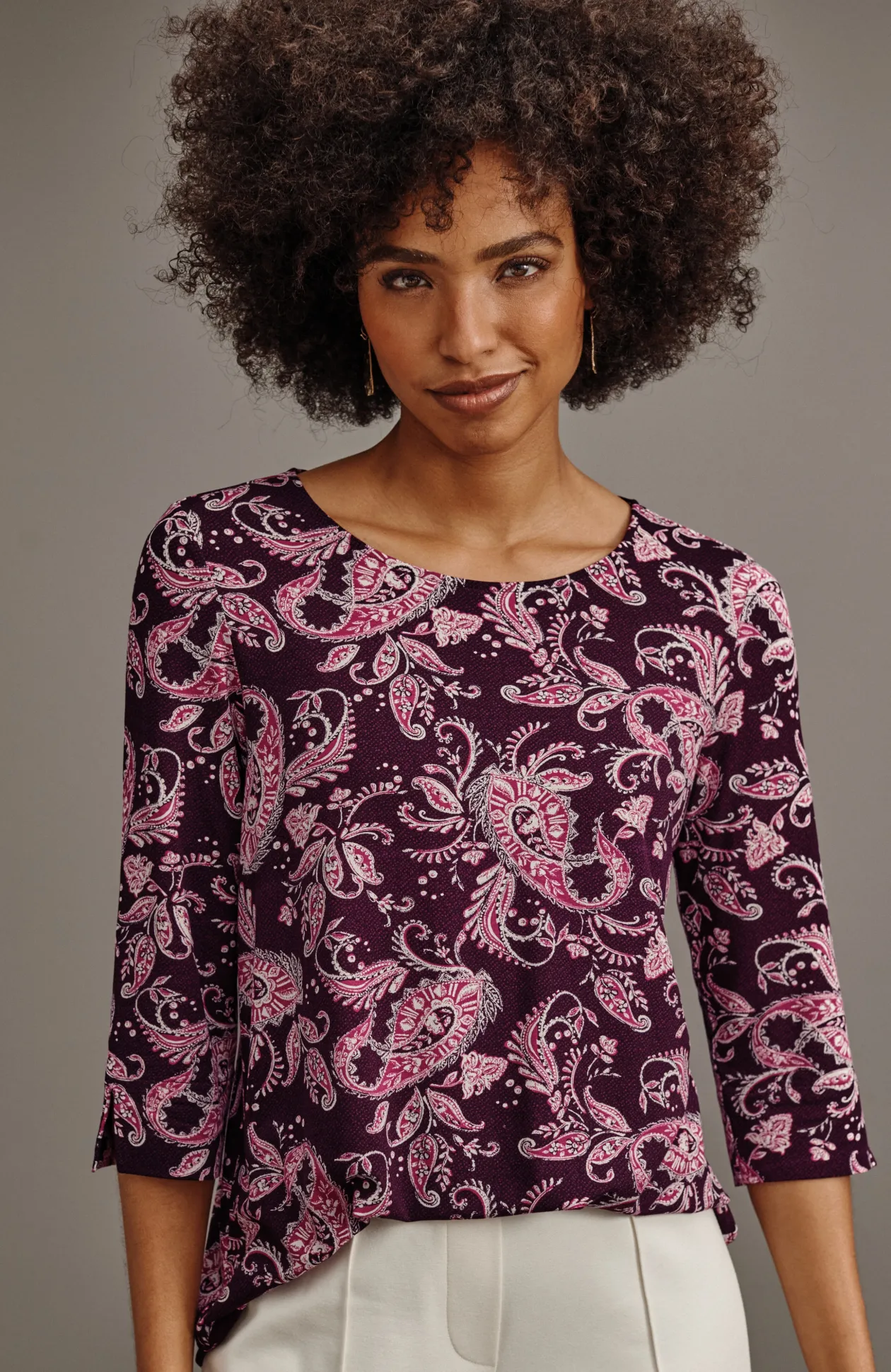 Wearever Ballet-Sleeve Crew-Neck Top