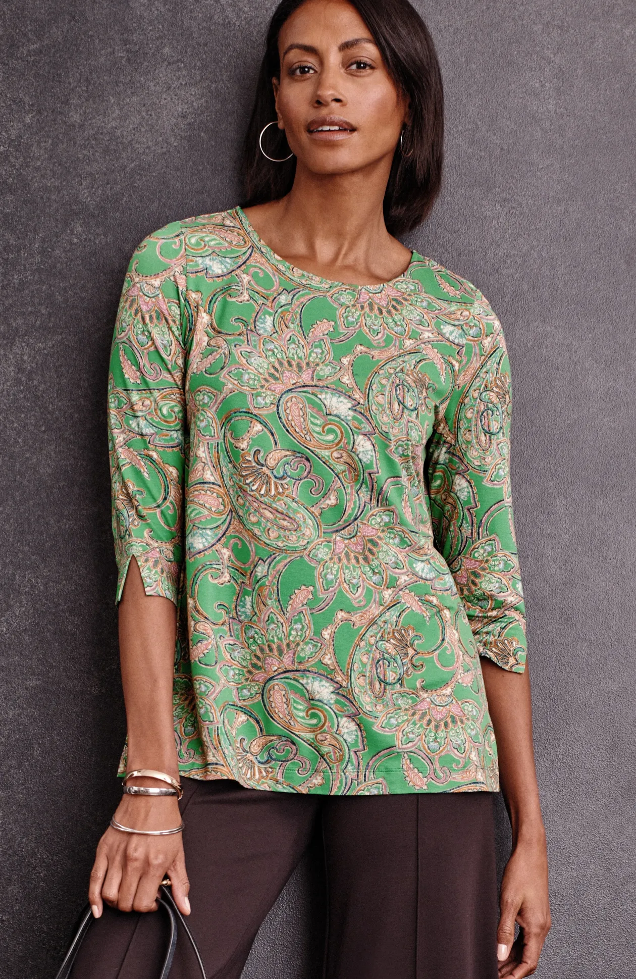 Wearever Ballet-Sleeve Crew-Neck Top