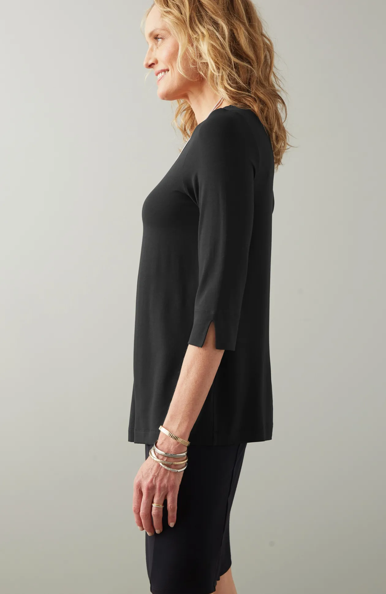 Wearever Ballet-Sleeve Crew-Neck Top