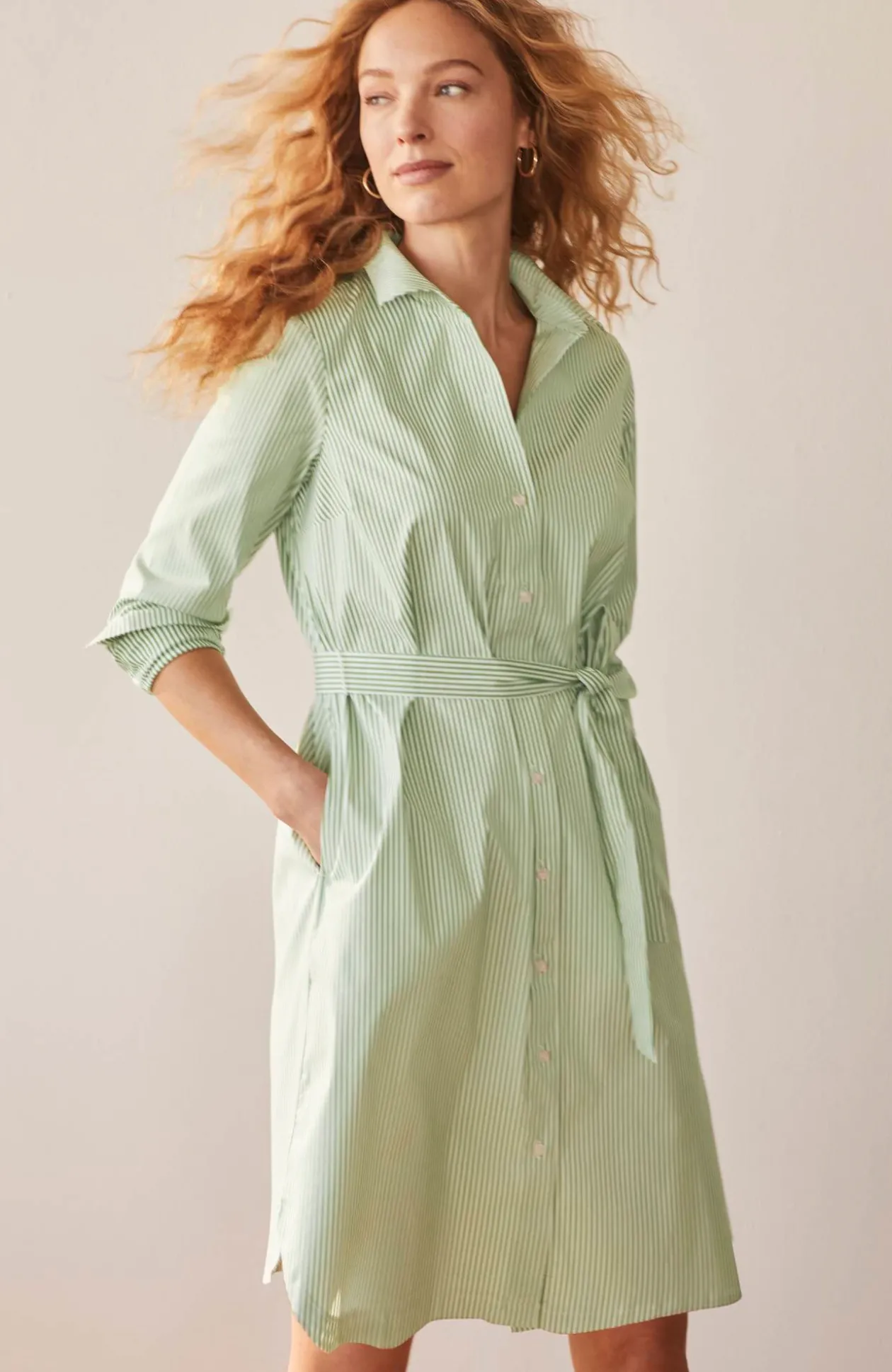Wearever Belted Shirtdress