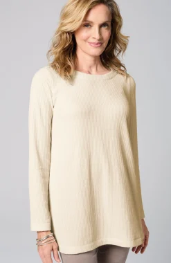 Wearever Boat-Neck Chenille Tunic