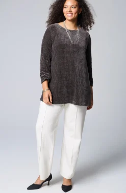 Wearever Boat-Neck Chenille Tunic