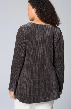 Wearever Boat-Neck Chenille Tunic