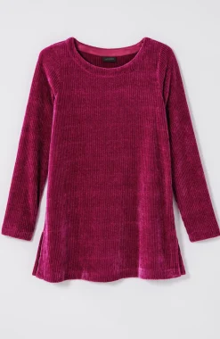 Wearever Boat-Neck Chenille Tunic