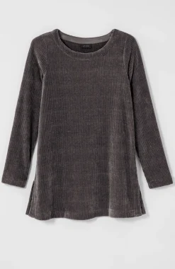 Wearever Boat-Neck Chenille Tunic