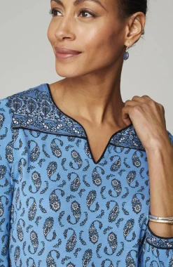 Wearever Border-Yoke Top