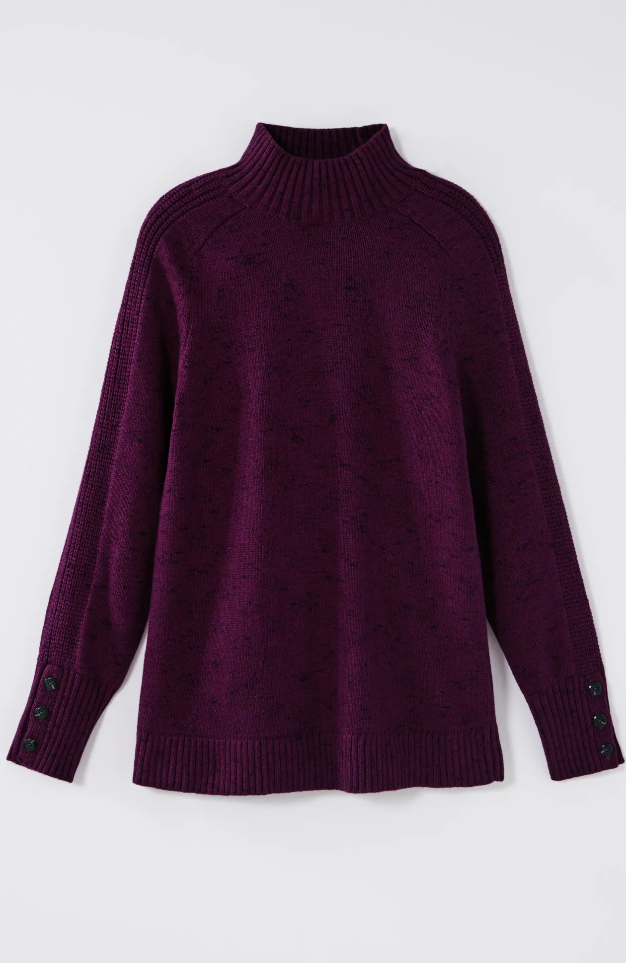 Wearever Button-Cuffed Sweater