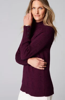 Wearever Button-Cuffed Sweater