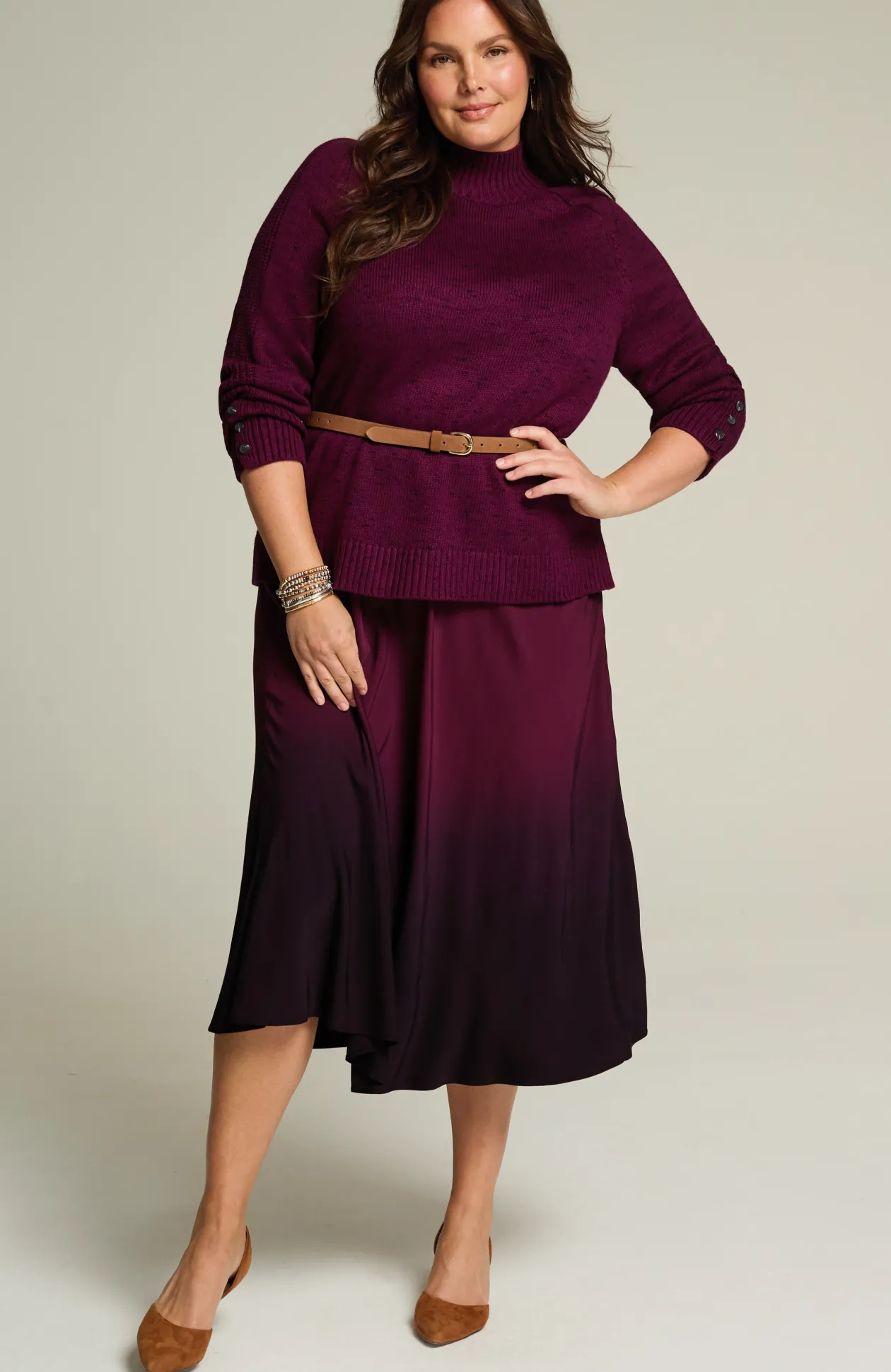 Wearever Button-Cuffed Sweater