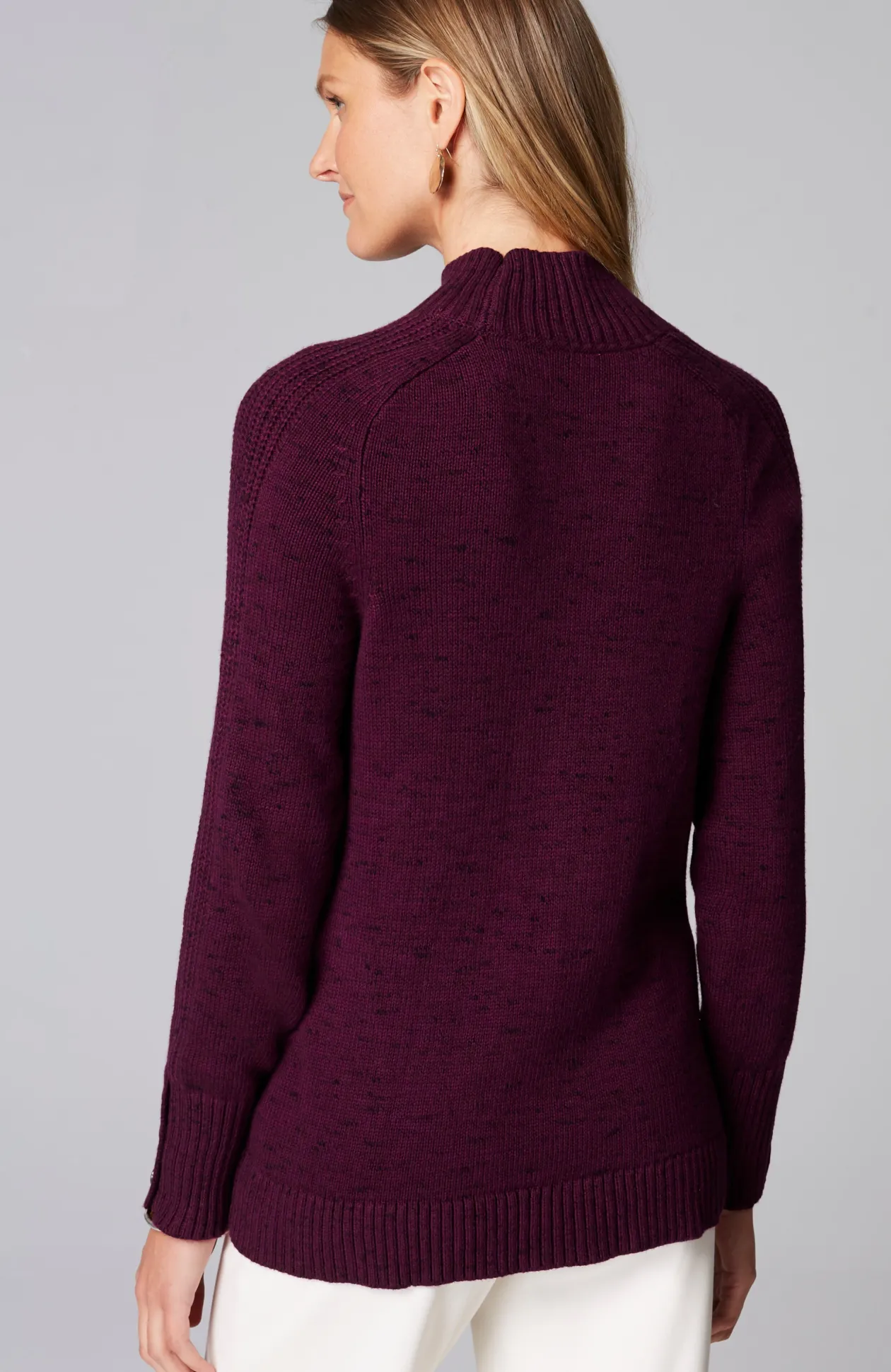 Wearever Button-Cuffed Sweater