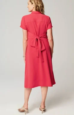 Wearever Button-Front Belted Shirtdress