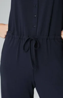 Wearever Button-Front Jumpsuit