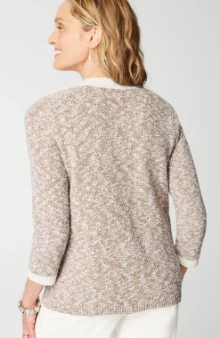 Wearever Contrast-Trimmed Sweater-Jacket
