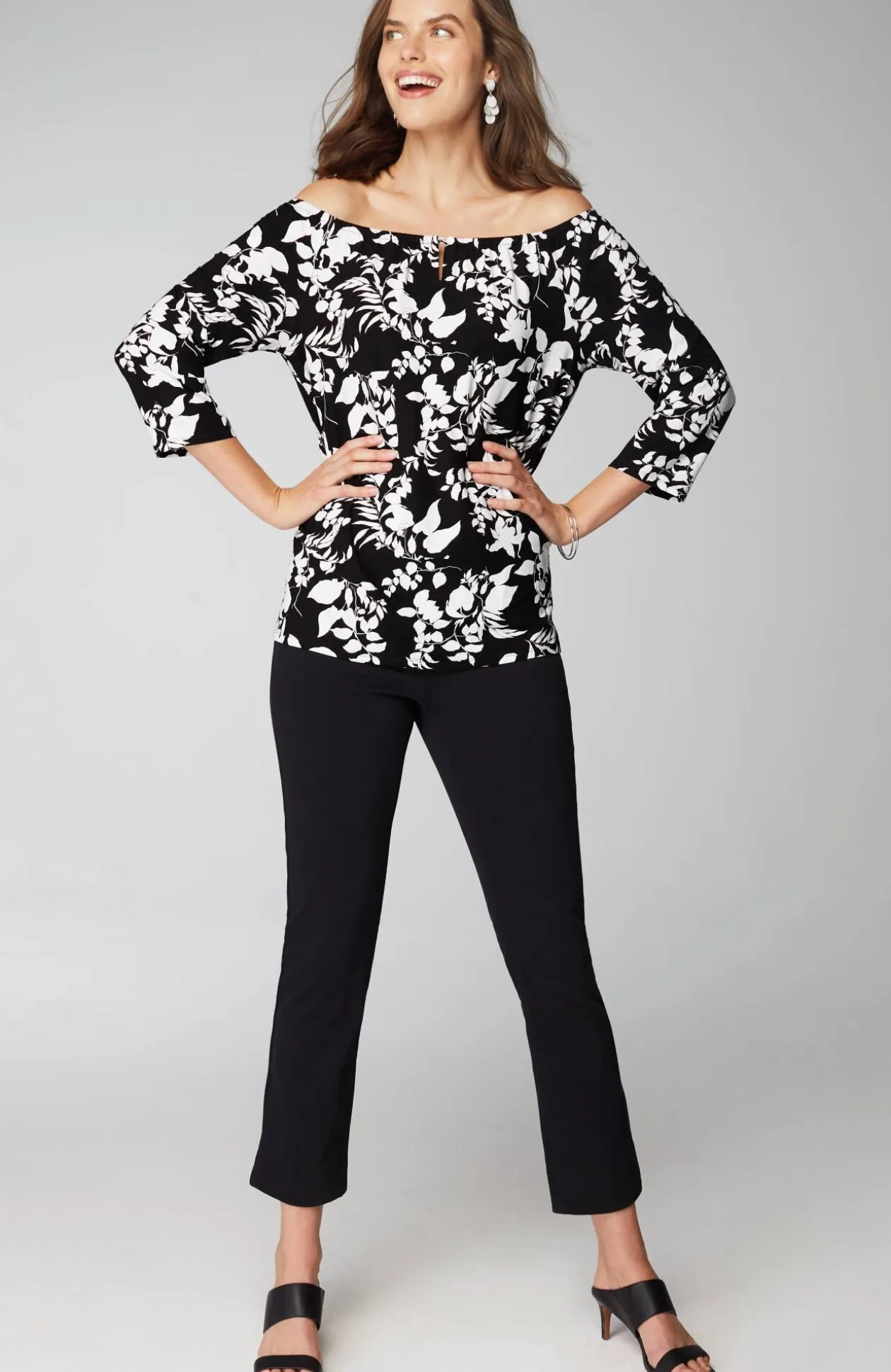 Wearever Convertible-Shoulder Keyhole Top