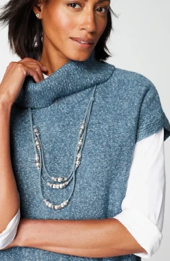 Wearever Cowl-Neck Short-Sleeve Sweater