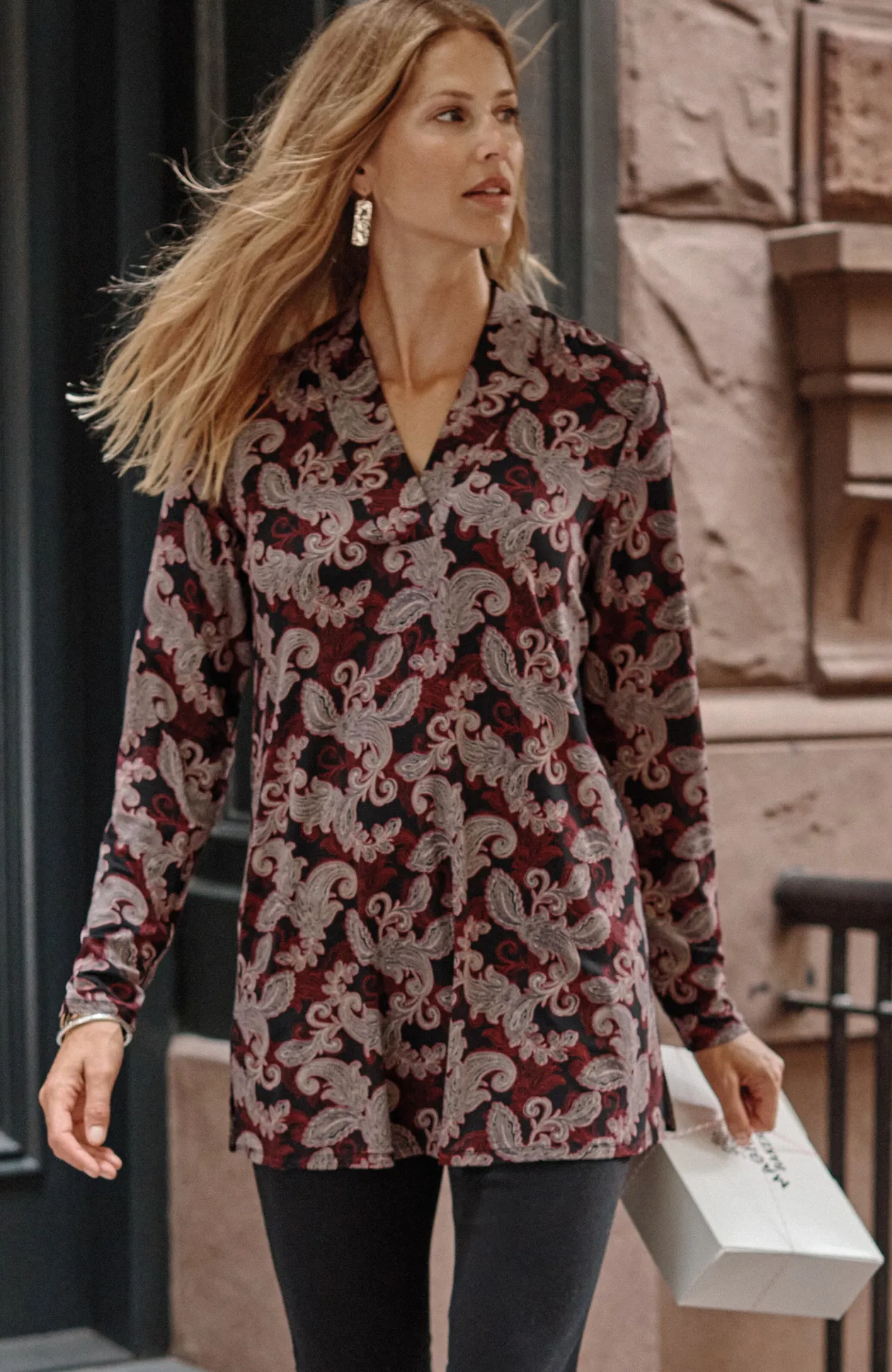 Wearever Crossover V-Neck Tunic