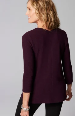 Wearever Double V-Neck Ottoman Top
