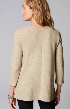 Wearever Double V-Neck Ottoman Top