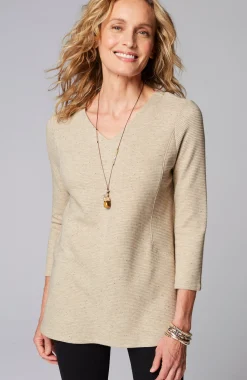 Wearever Double V-Neck Ottoman Top