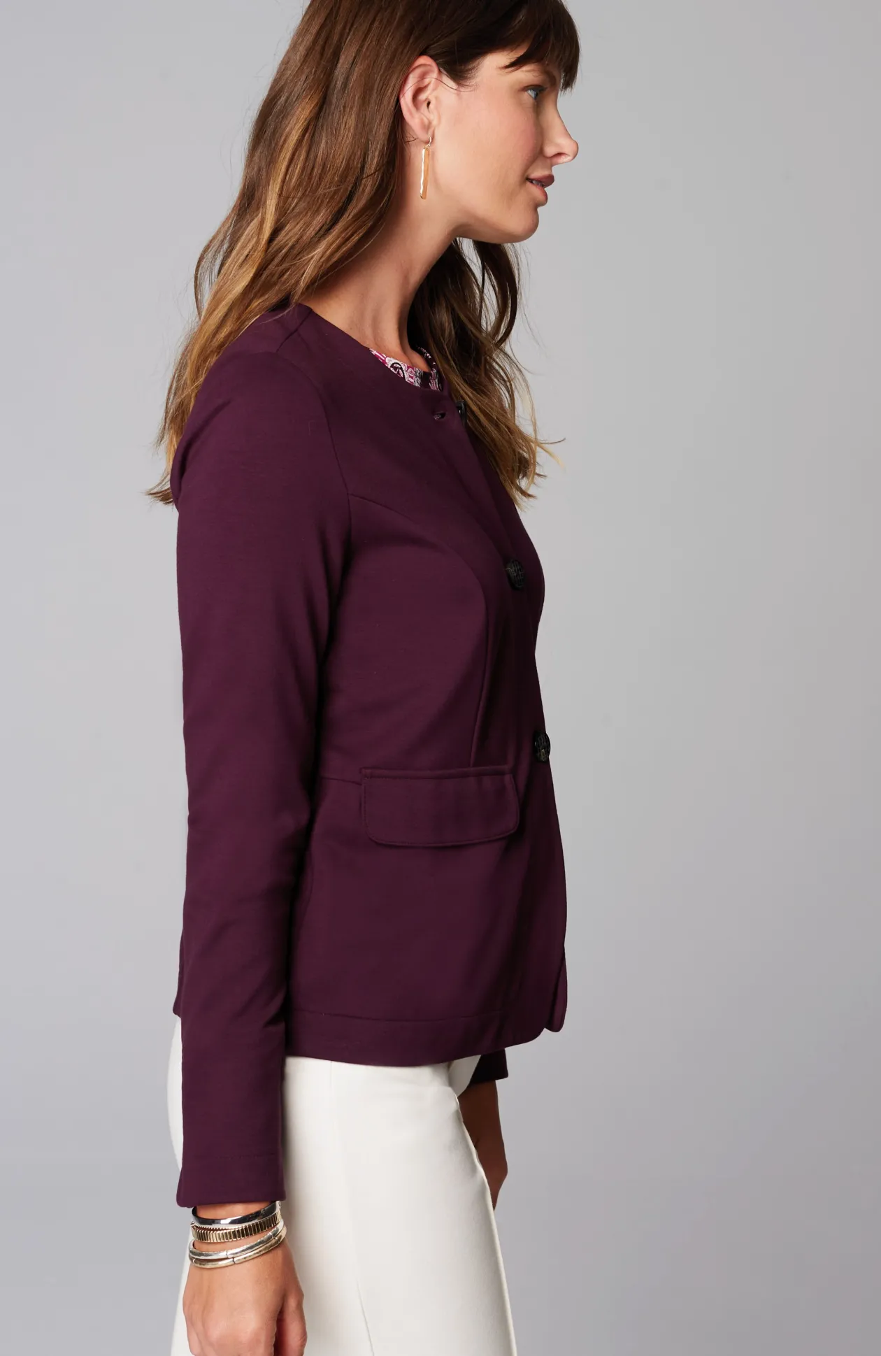Wearever Double-Face Jersey 3-Button Jacket