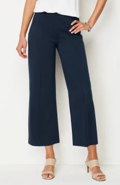 Wearever Double-Face Jersey Pintucked Crops