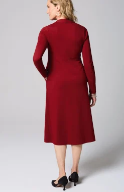 Wearever Double-Face Jersey Fit-And-Flare Dress