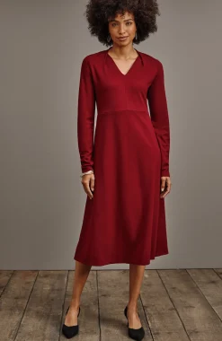 Wearever Double-Face Jersey Fit-And-Flare Dress