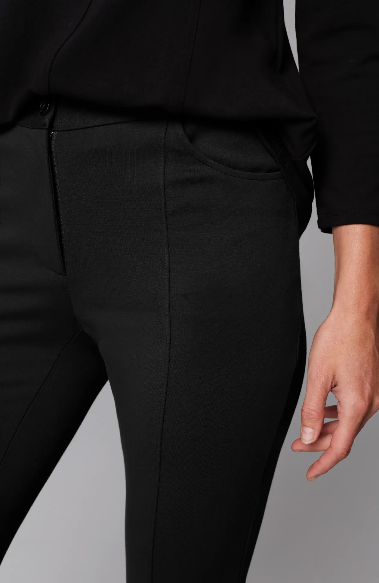 Wearever Double-Face Jersey Boot-Cut Trousers
