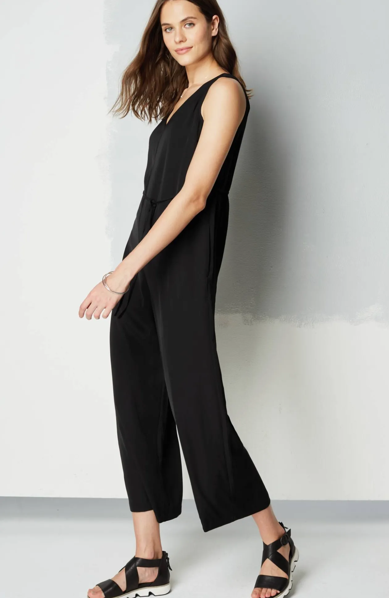 Wearever Double-V-Neck Jumpsuit
