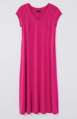 Wearever Draped Cap-Sleeve Dress