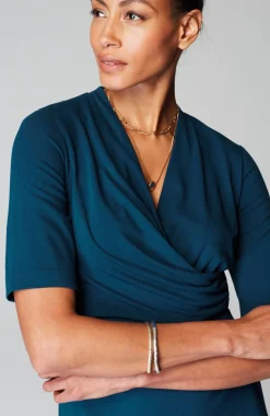 Wearever Draped Twist-Front Dress