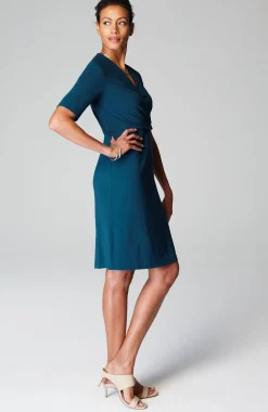 Wearever Draped Twist-Front Dress