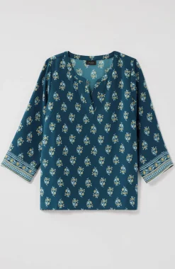Wearever Easy-Care Printed & Bordered Top
