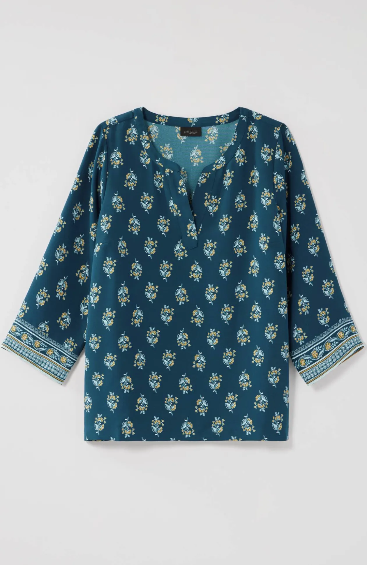 Wearever Easy-Care Printed & Bordered Top
