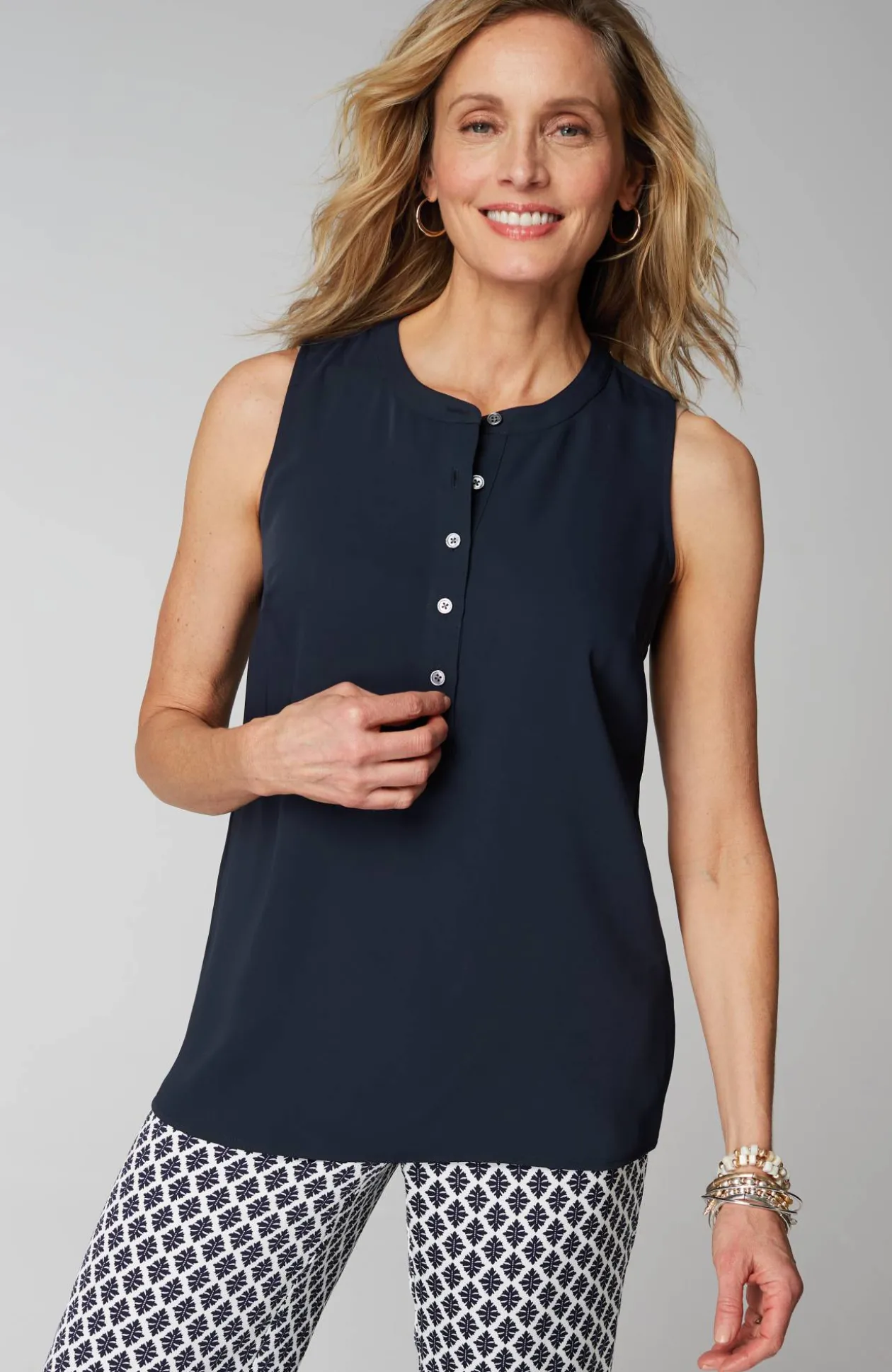 Wearever Easy-Care Sleeveless Top