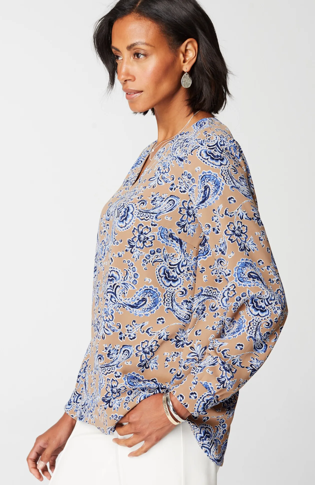 Wearever Easy-Care Split-Neck Popover