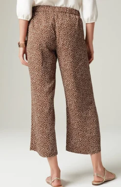 Wearever Easy-Care Woven Wide-Leg Crops