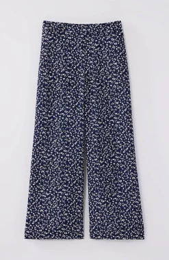 Wearever Easy-Care Woven Wide-Leg Crops