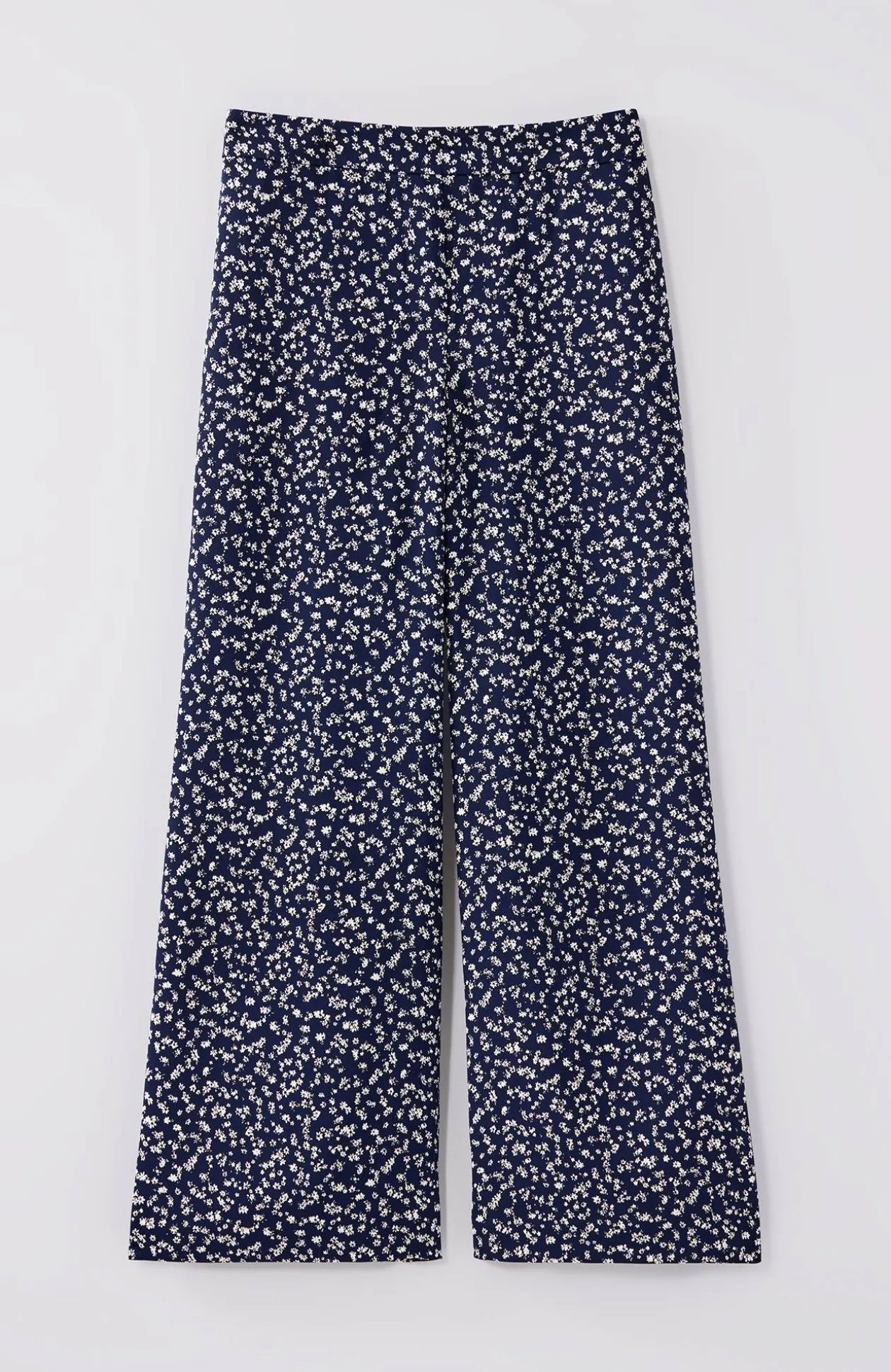 Wearever Easy-Care Woven Wide-Leg Crops