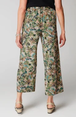 Wearever Easy-Care Woven Wide-Leg Crops