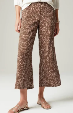 Wearever Easy-Care Woven Wide-Leg Crops