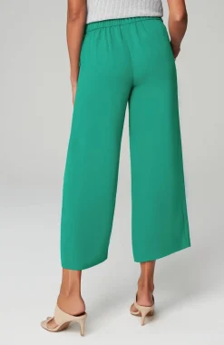 Wearever Easy-Care Woven Wide-Leg Crops