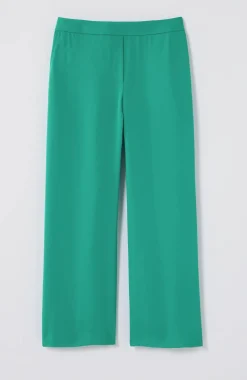 Wearever Easy-Care Woven Wide-Leg Crops