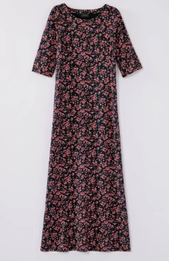 Wearever Elbow-Sleeve Maxi Dress