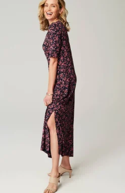 Wearever Elbow-Sleeve Maxi Dress