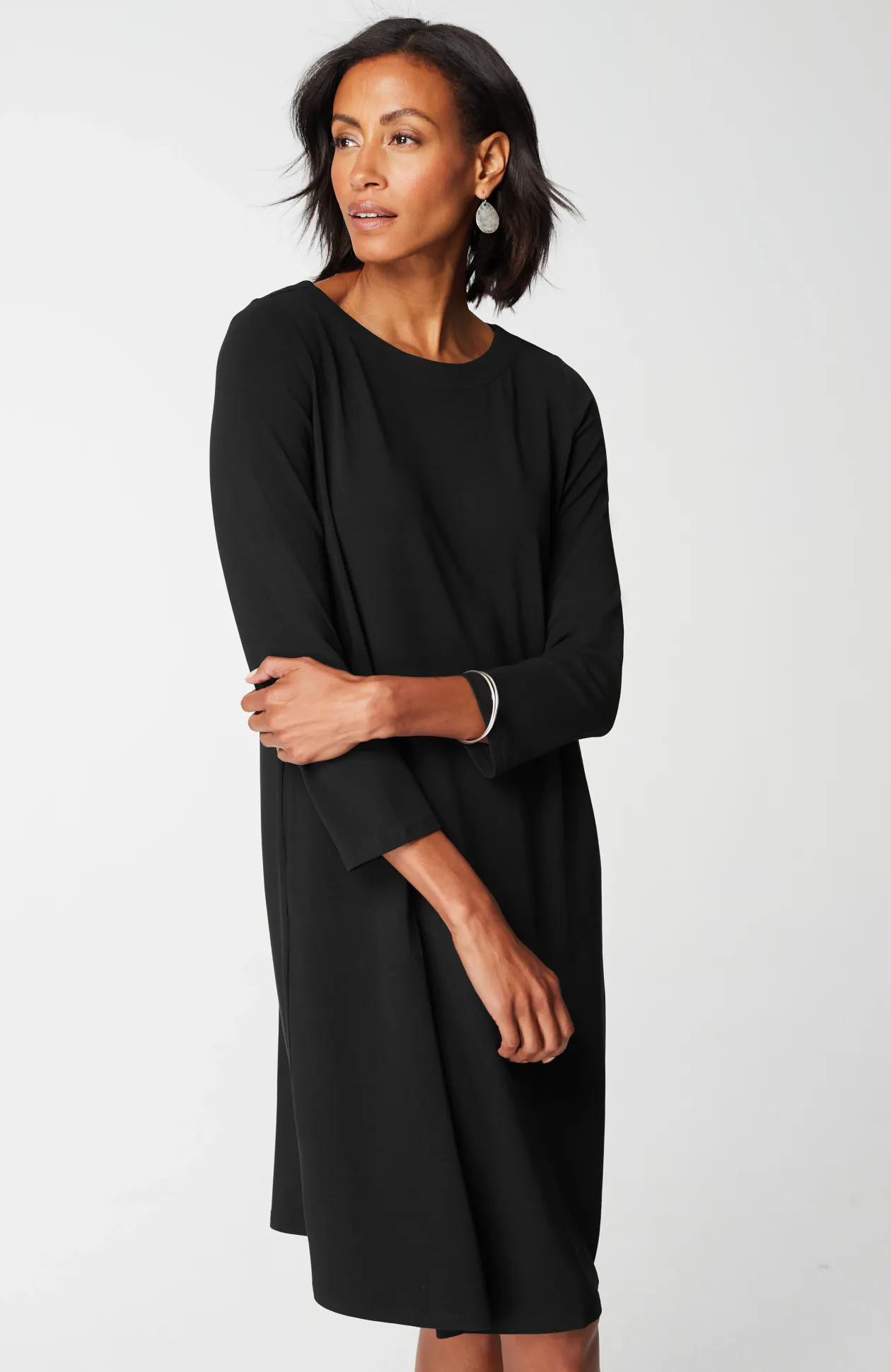 Wearever Knit Pleat-Back Dress