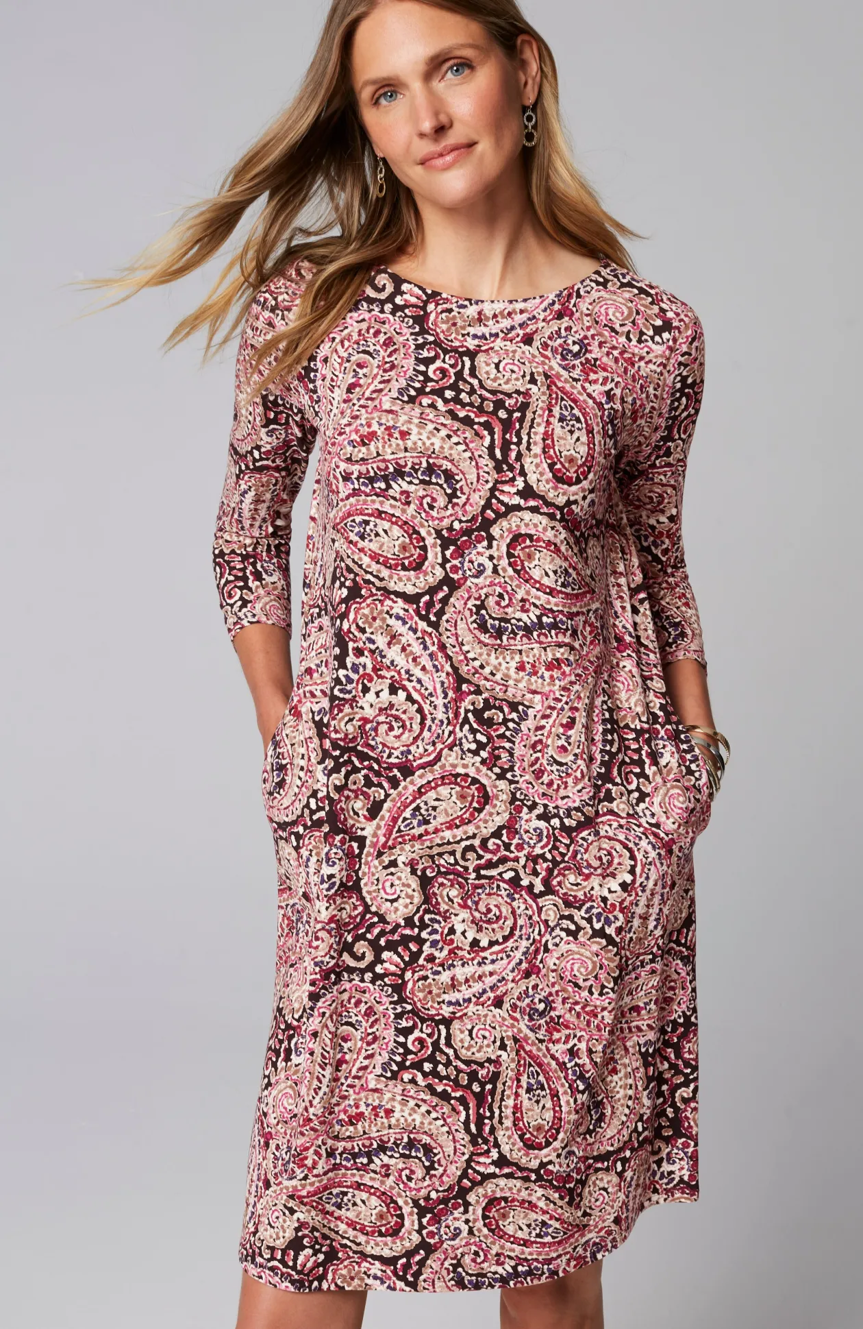 Wearever Knit Pleat-Back Dress