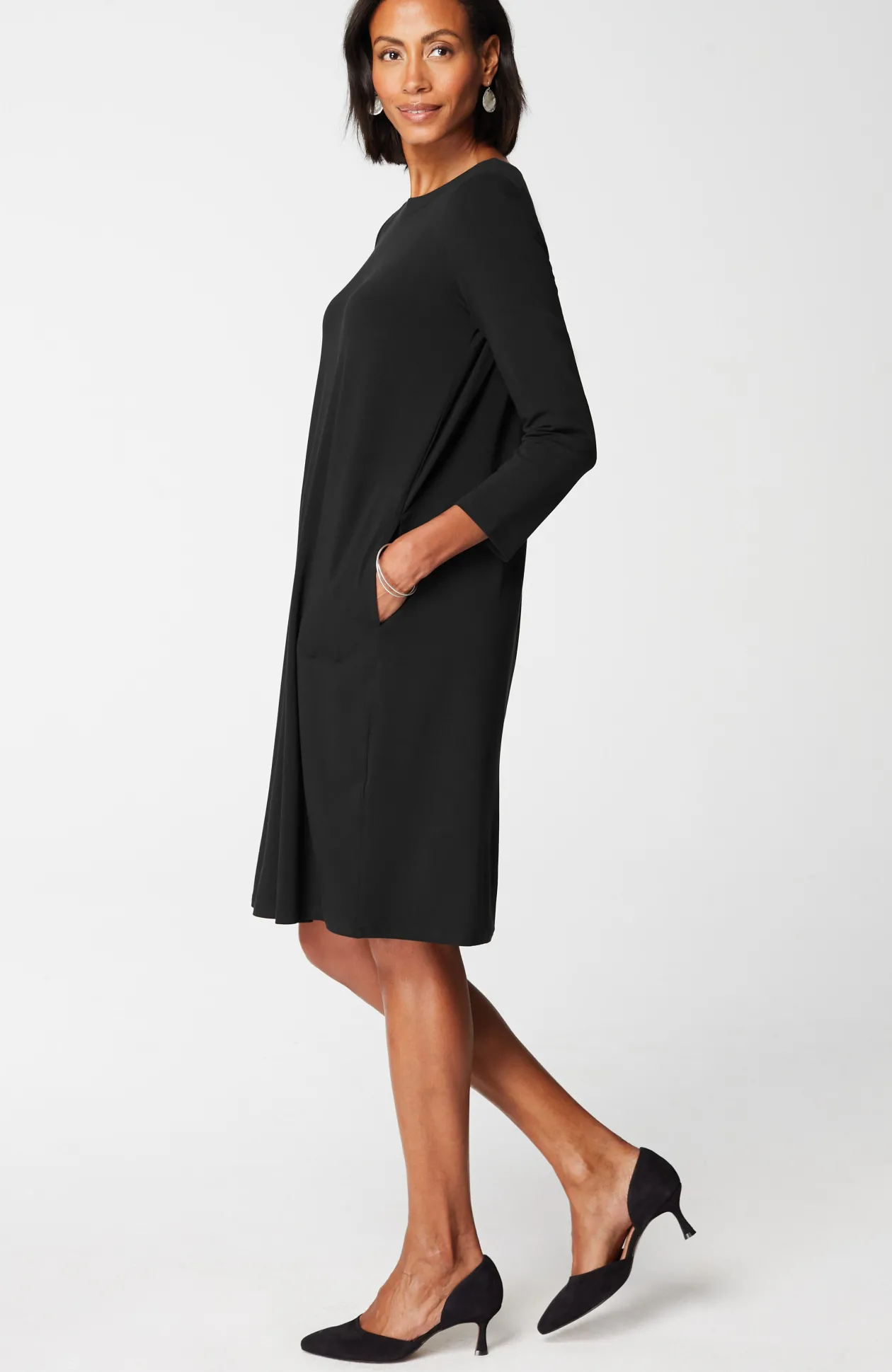 Wearever Knit Pleat-Back Dress